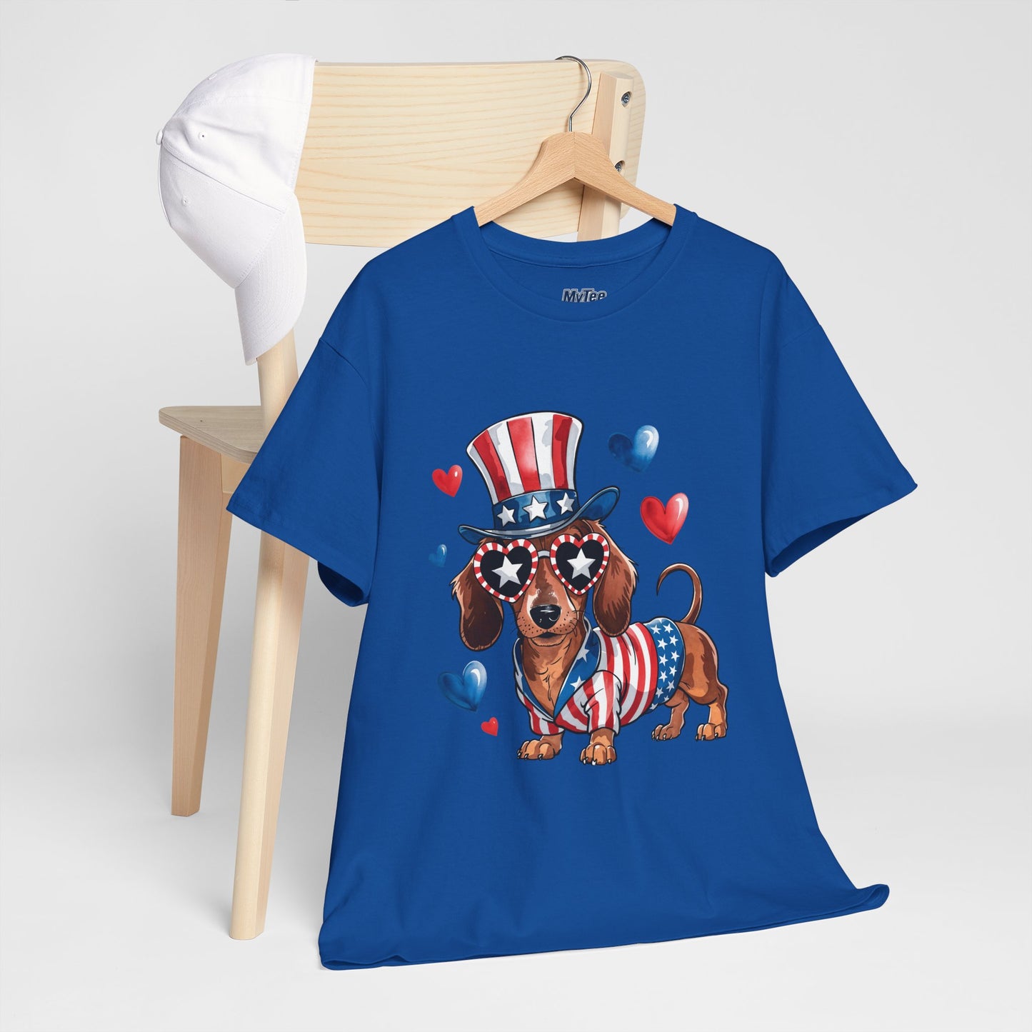 Patriotic Dachshund Unisex T-Shirt | Dog Lover Gift, July 4th Celebration