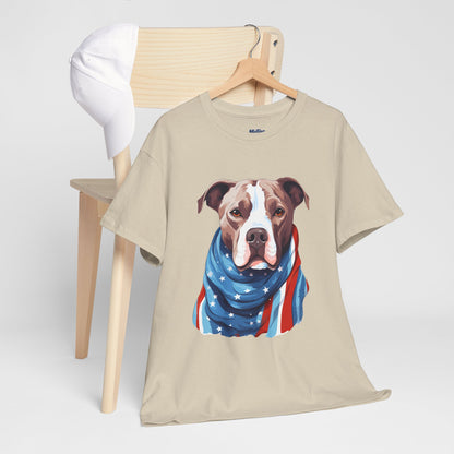 Patriotic American Staffordshire Terrier Unisex T-Shirt