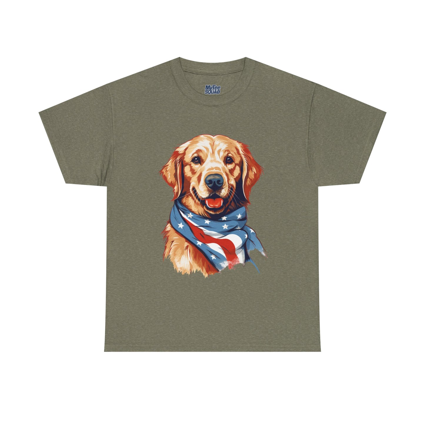 Patriotic Golden Retriever Unisex T-Shirt
