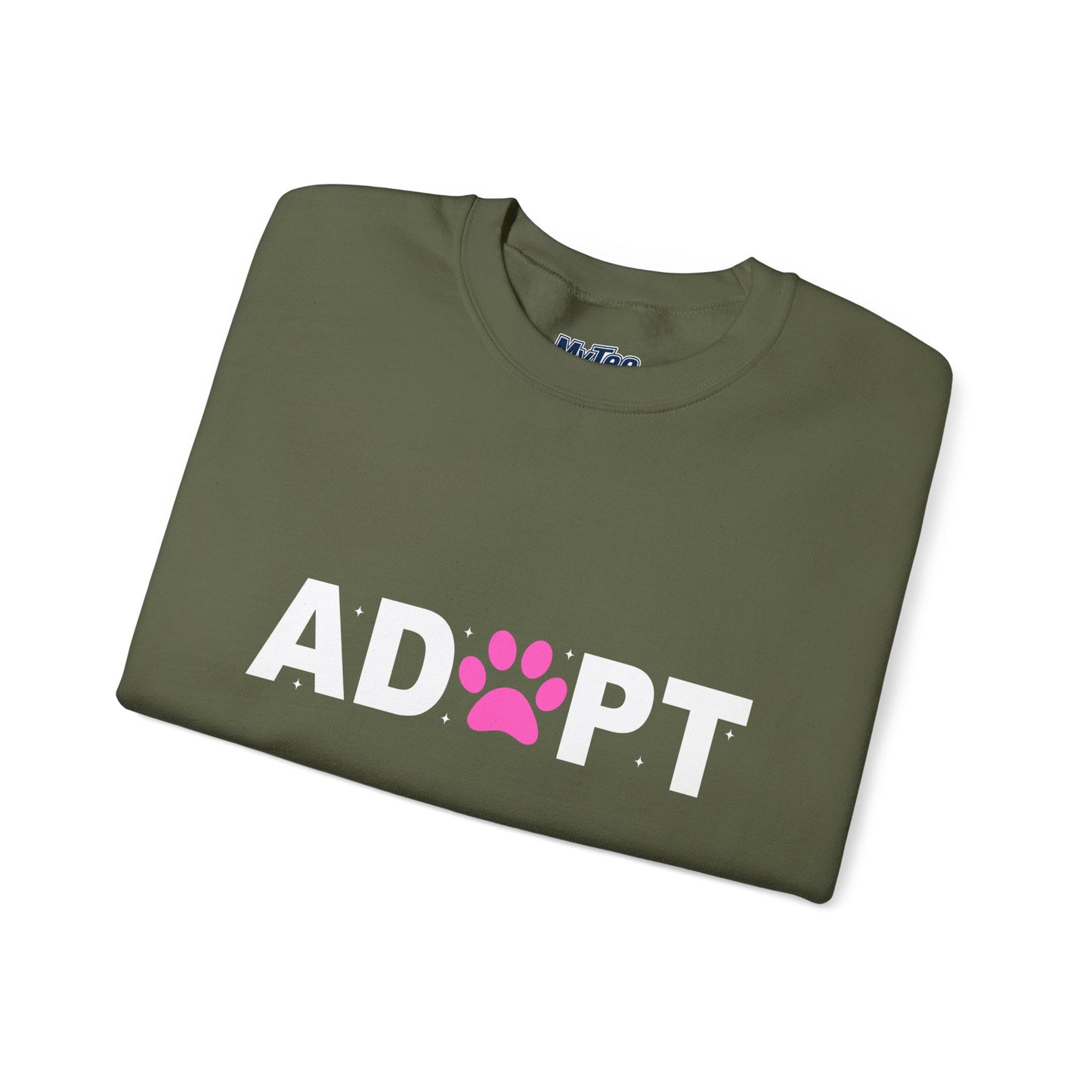 Adopt Themed Unisex Crewneck Sweatshirt - Comfortable Casual Wear