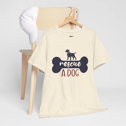 Rescue a Dog Unisex Cotton T-shirt | Dog Lover