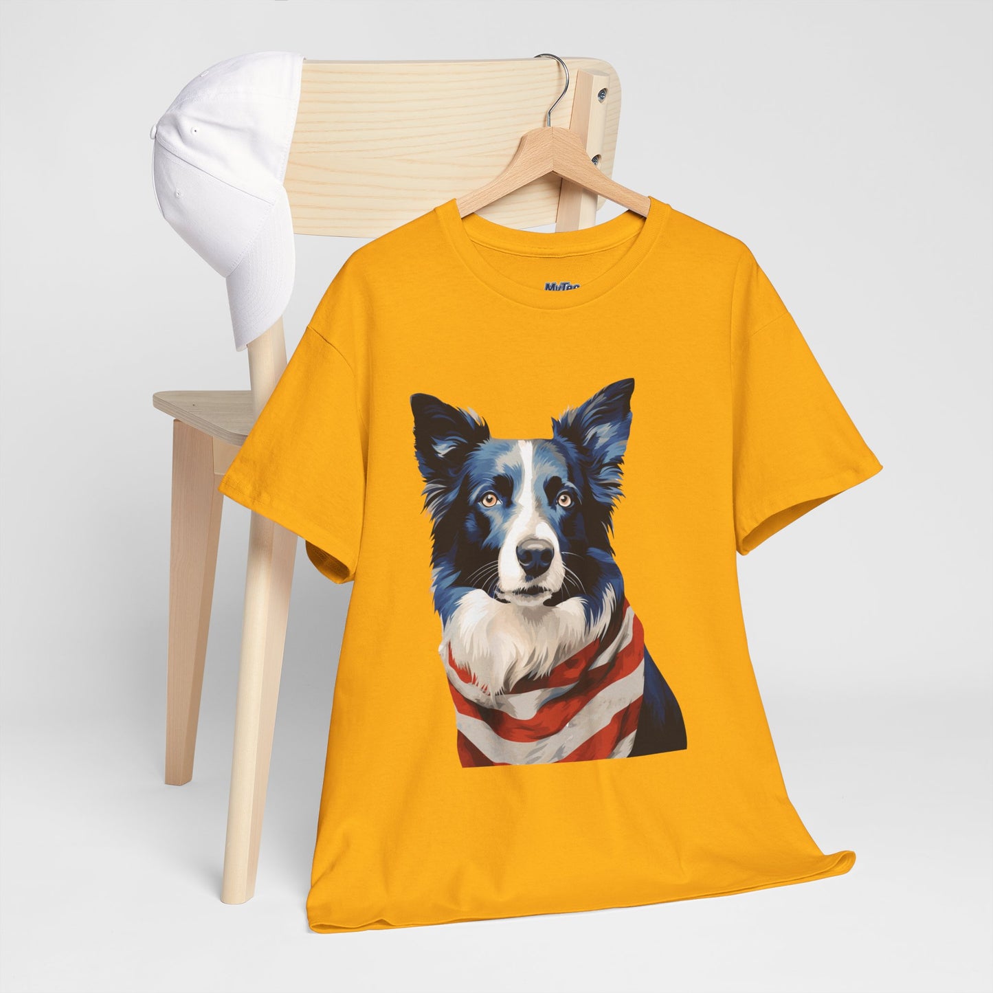 Patriotic Border Collie Unisex T-Shirt