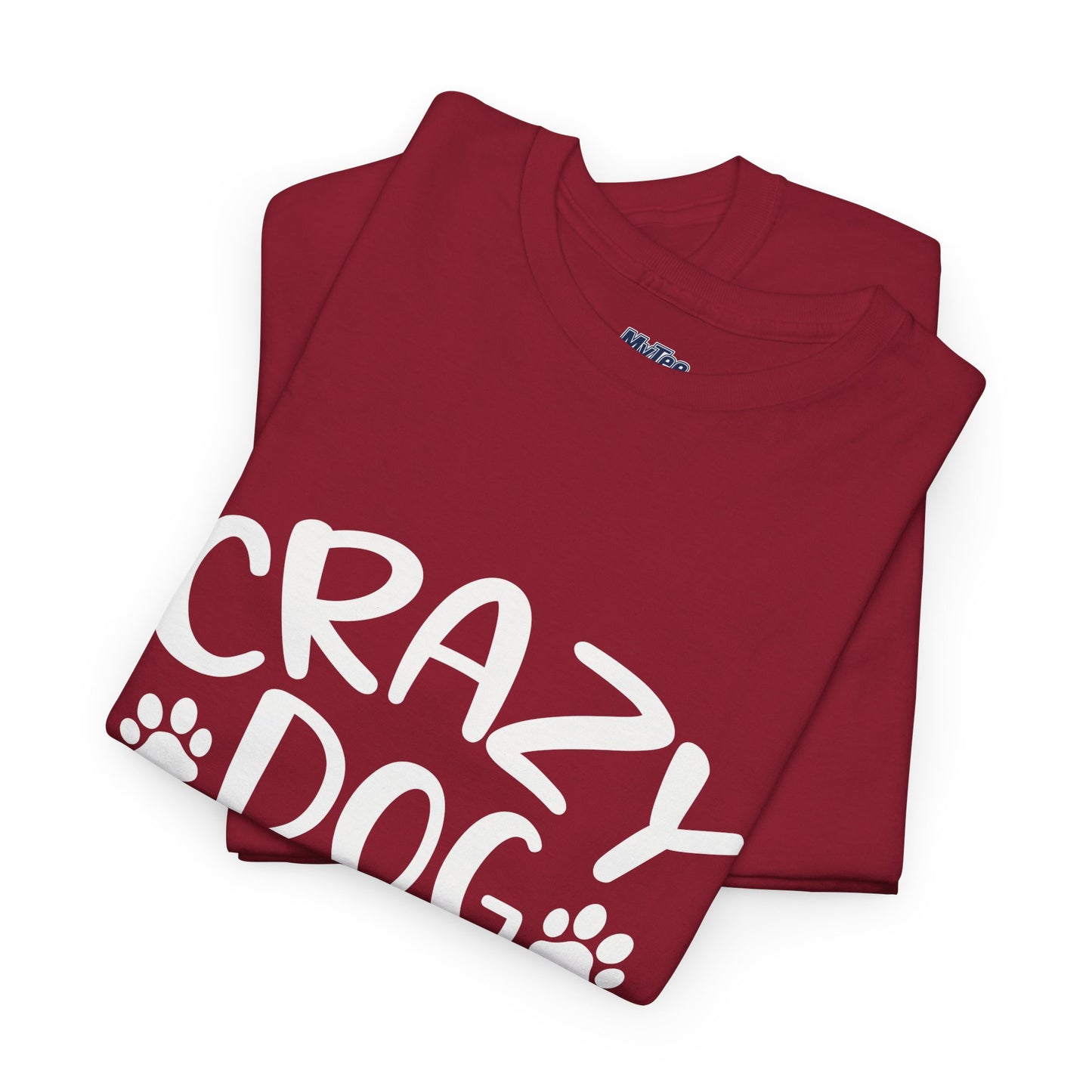 Crazy Dog Lady Heavy Cotton T-Shirt | Best Gift For Dog Mom