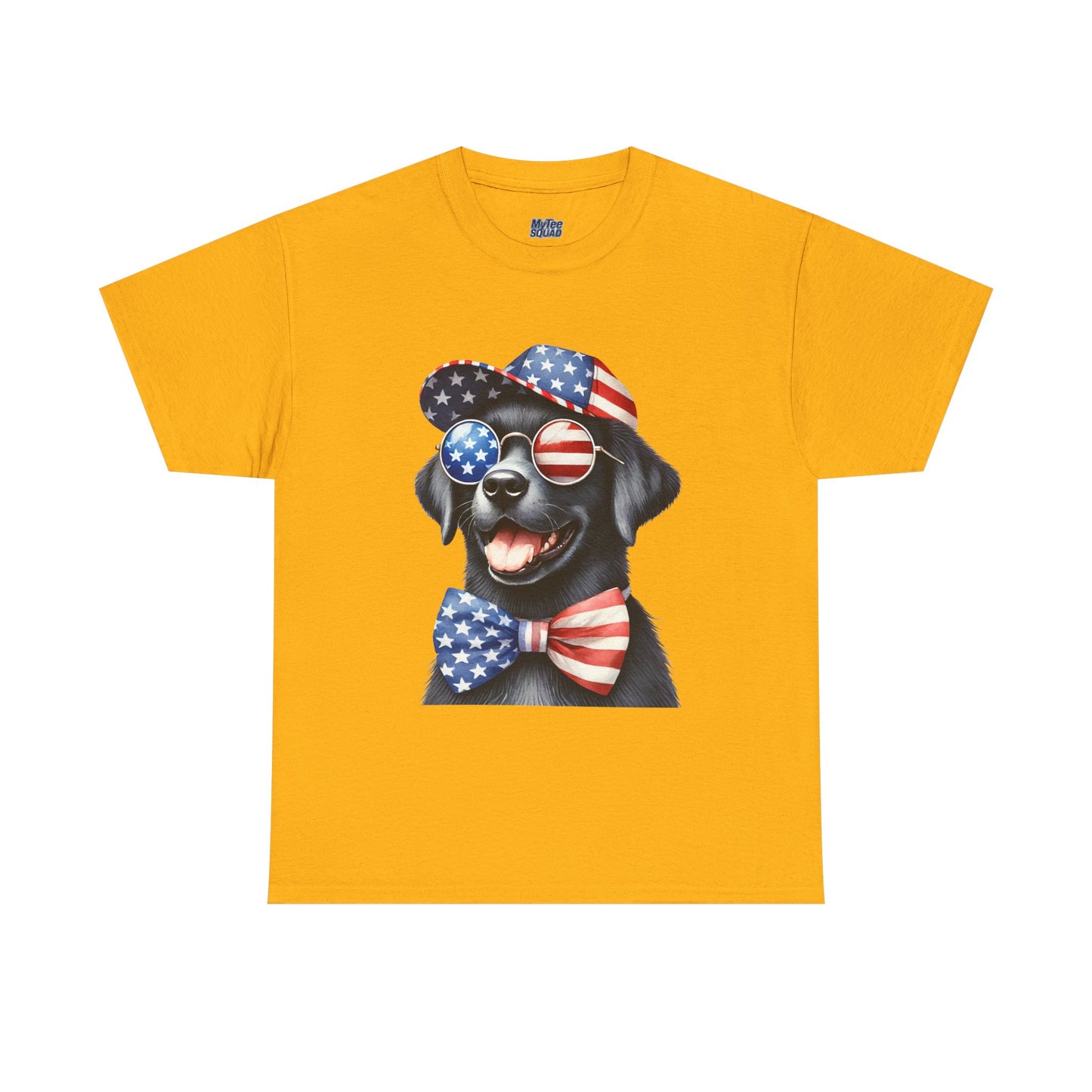 Patriotic Labrador Retriever With Sunglasses And Bow Unisex T-Shirts