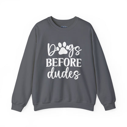 Dogs Before Dudes Unisex Sweatshirt – Cozy Pet Lover Pullover