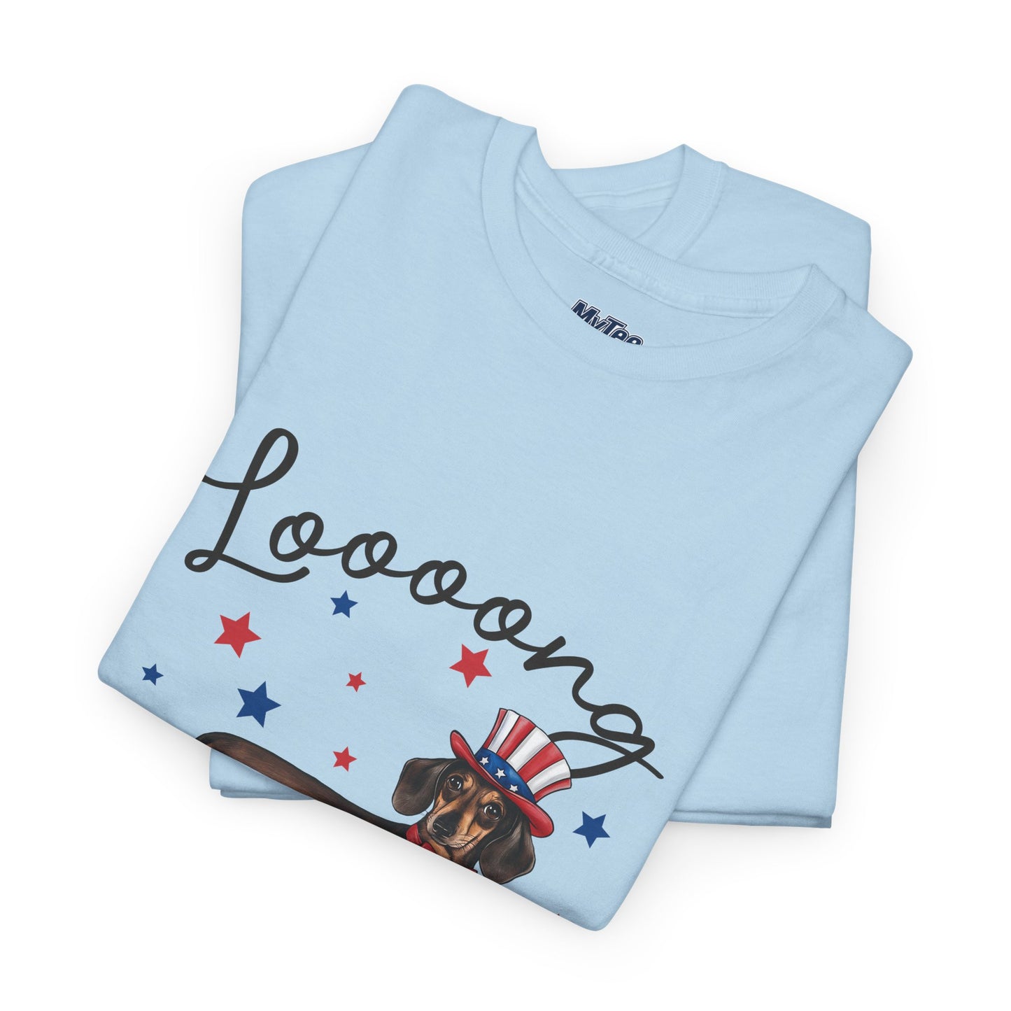 Patriotic Dachshund Loooong Live Freedom Unisex T-Shirt