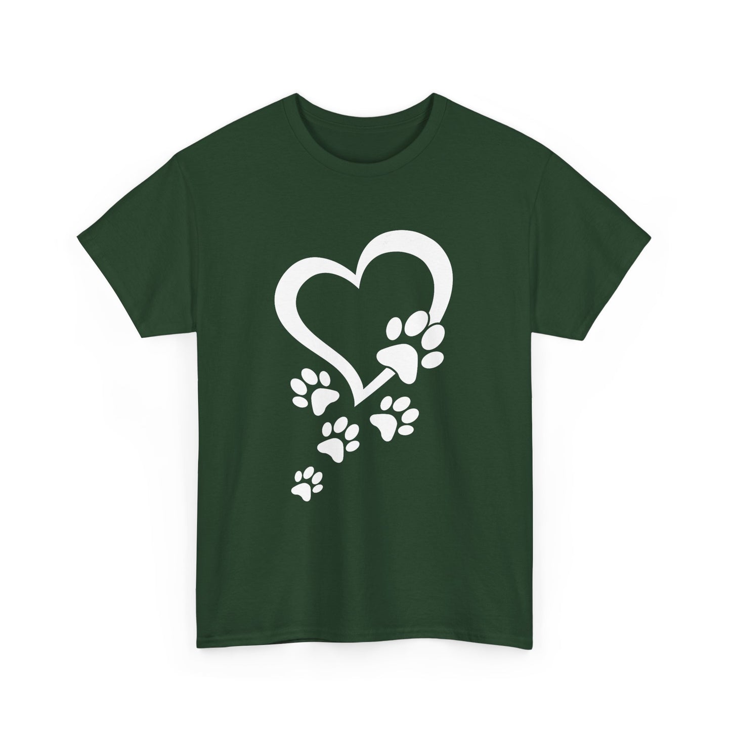 Heart With Paw Print Love T-shirt