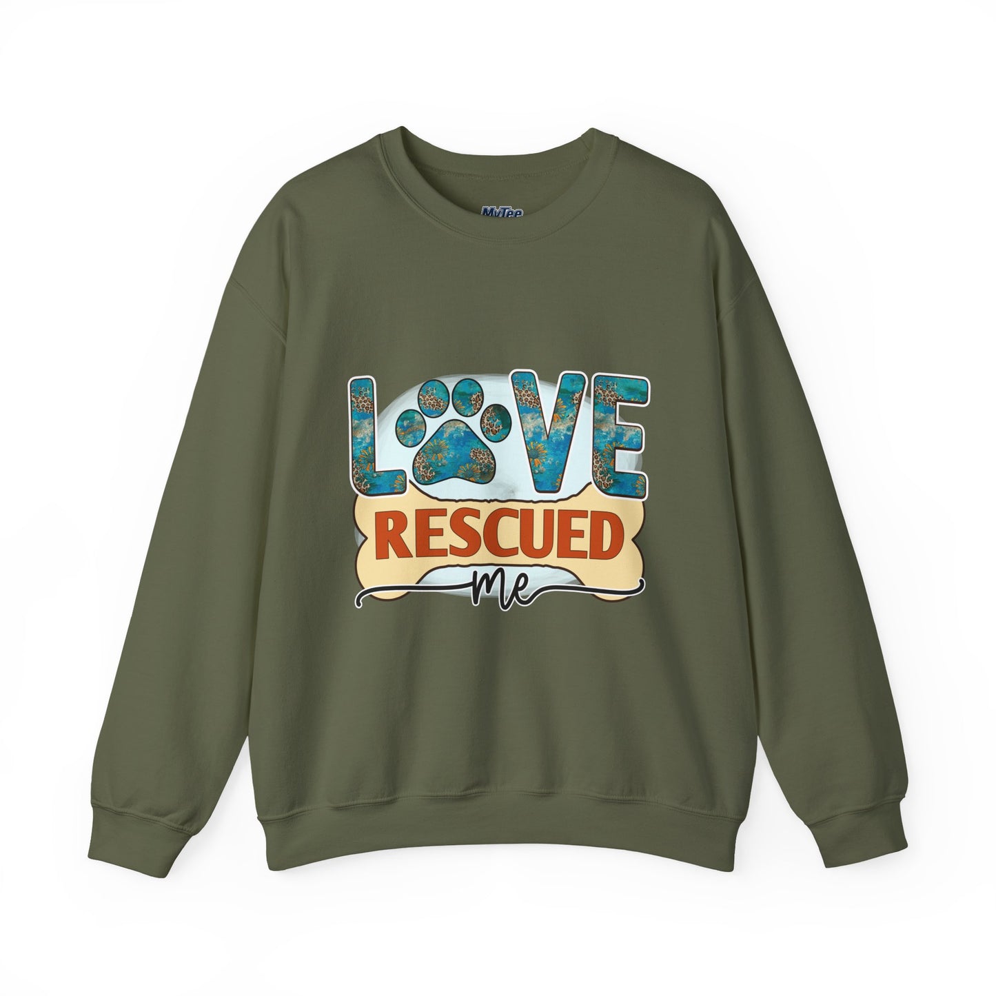 Love Rescued Me Unisex Sweatshirt | Cozy Pet Lover Gift