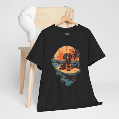 Dachshund Beach Vibes T-Shirt – Chill Summer Dog Style