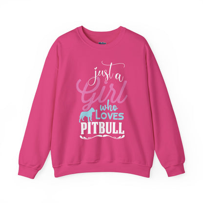 Just A Girl Who Loves Pitbull Sweatshirts