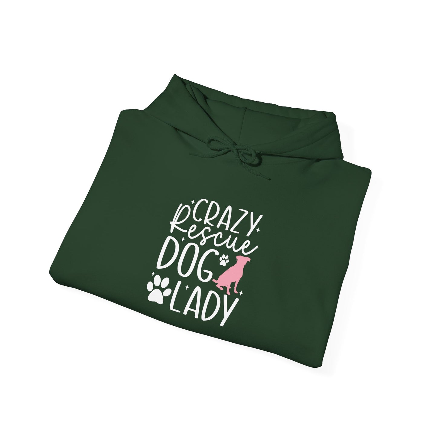 Crazy Rescue Dog Lady Hoodie - Perfect For Dog Mom