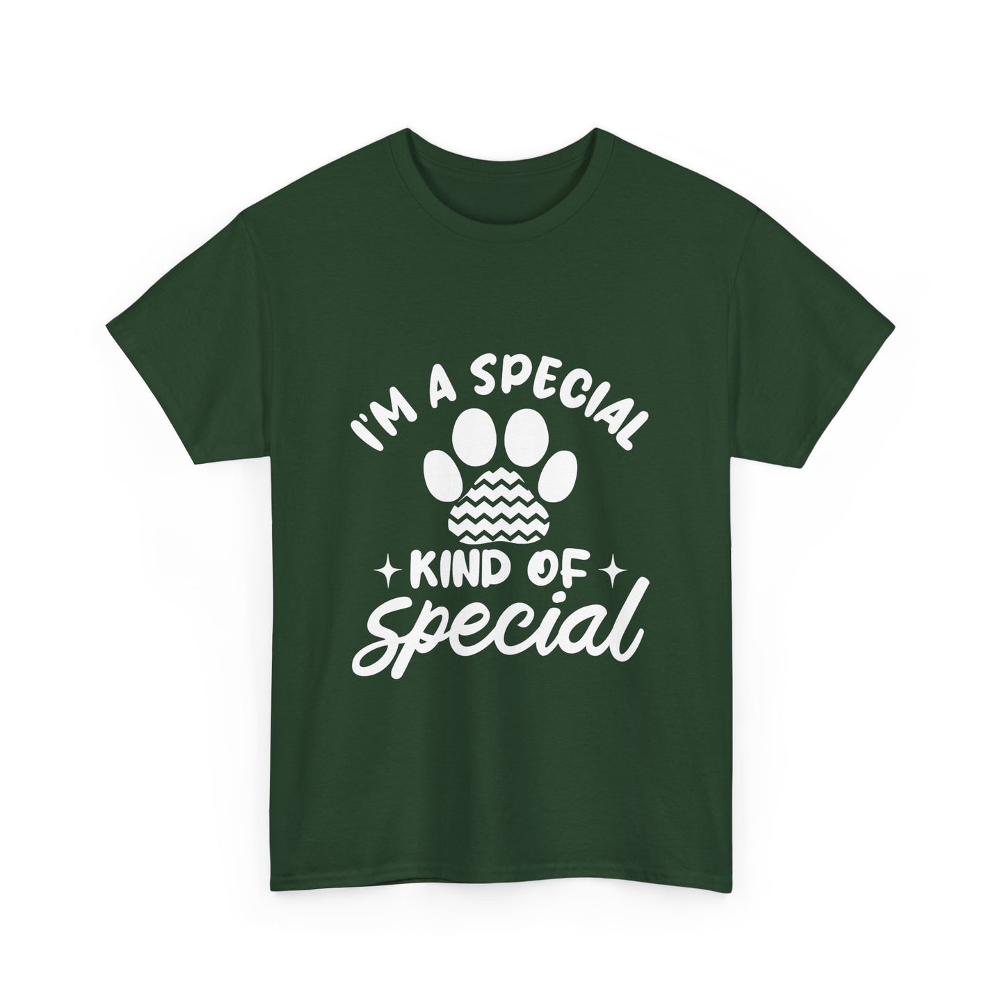 I'M A SPECIAL, DOG KIND OF SPECIAL Casual PAW Cotton T-shirt