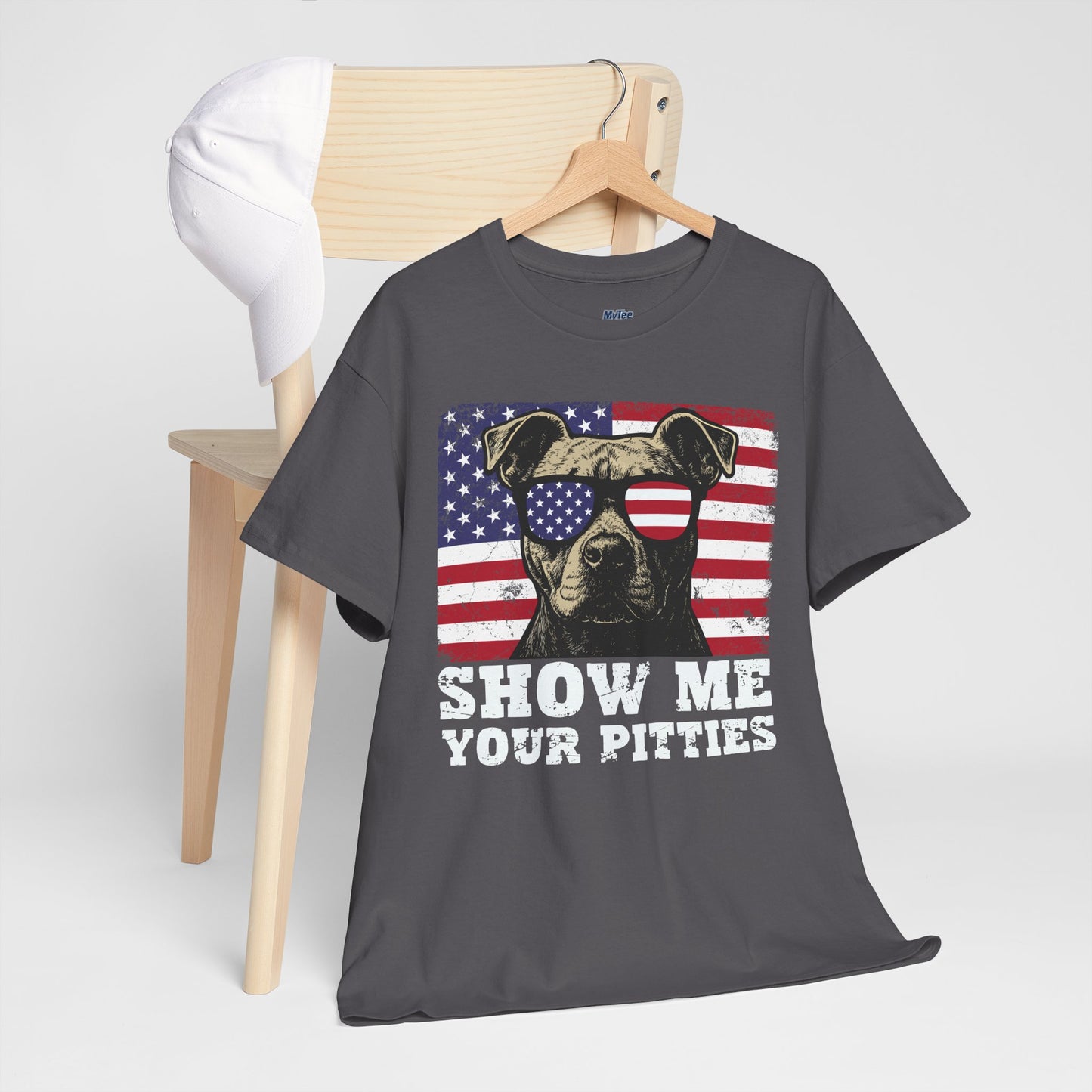 Show Me Your Pitties Patriotic Pitbull Unisex T-Shirt