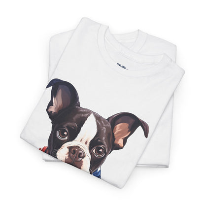 Patriotic Boston Terrier Unisex T-Shirt