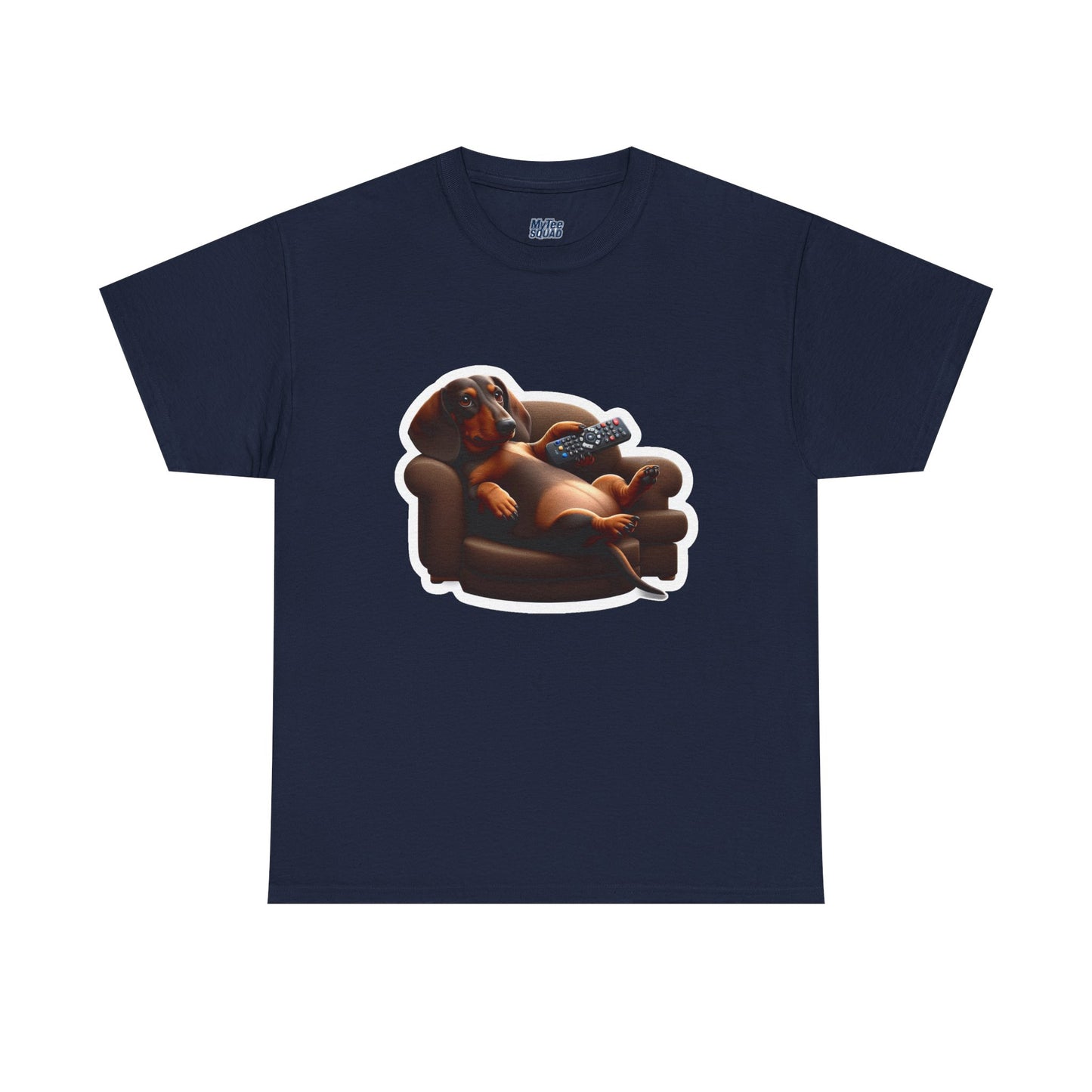 Dachshund Chill Mode Tee – Remote In Paw, Stress-Free Style