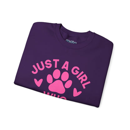 Just a Girl Who Loves Dogs Sweatshirt | Gift For Dog Mom