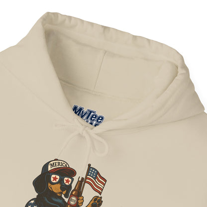 Patriotic Dachshund America Unisex Hoodie