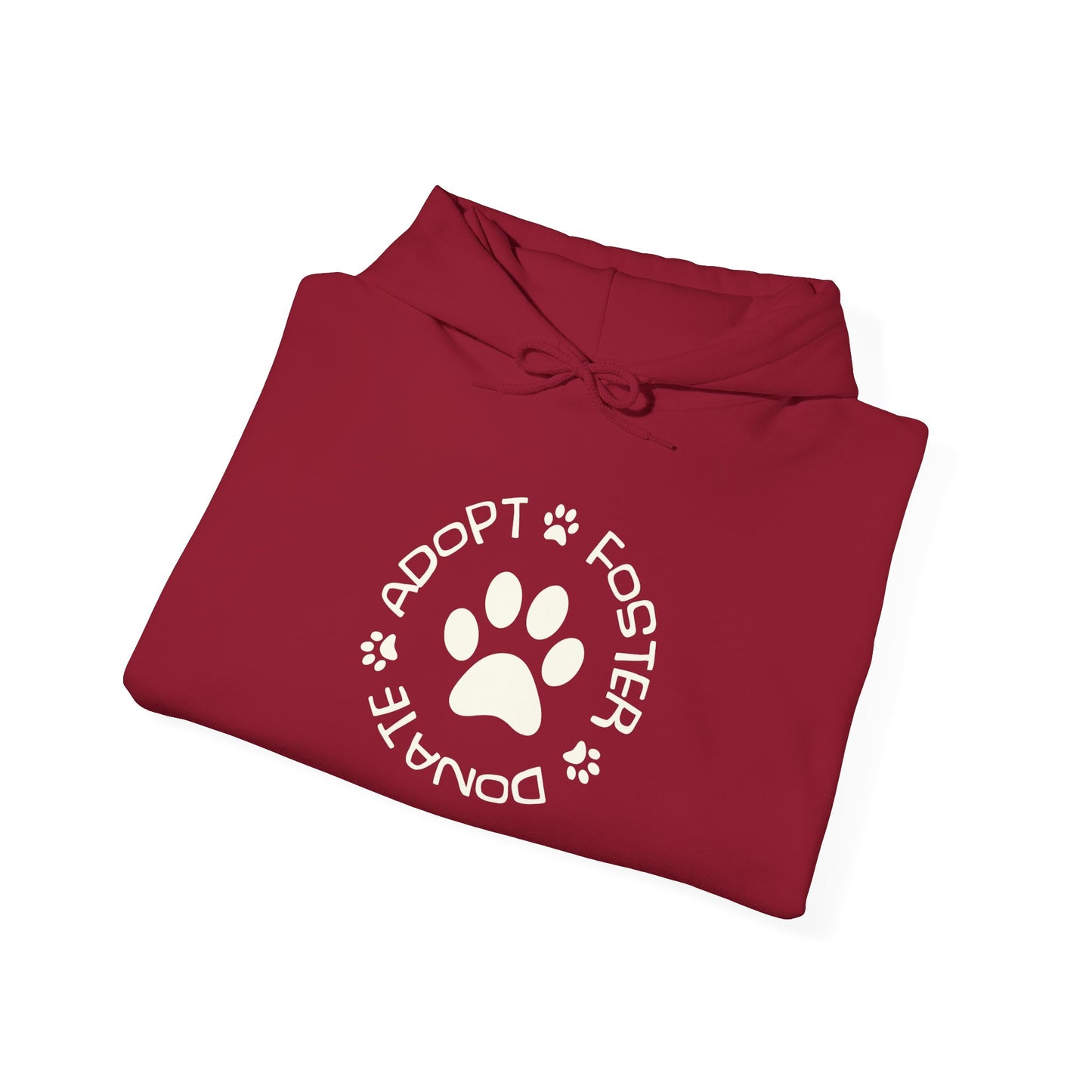 Adopt Foster Donate Unisex Hoodie – Pet Rescue Support Apparel