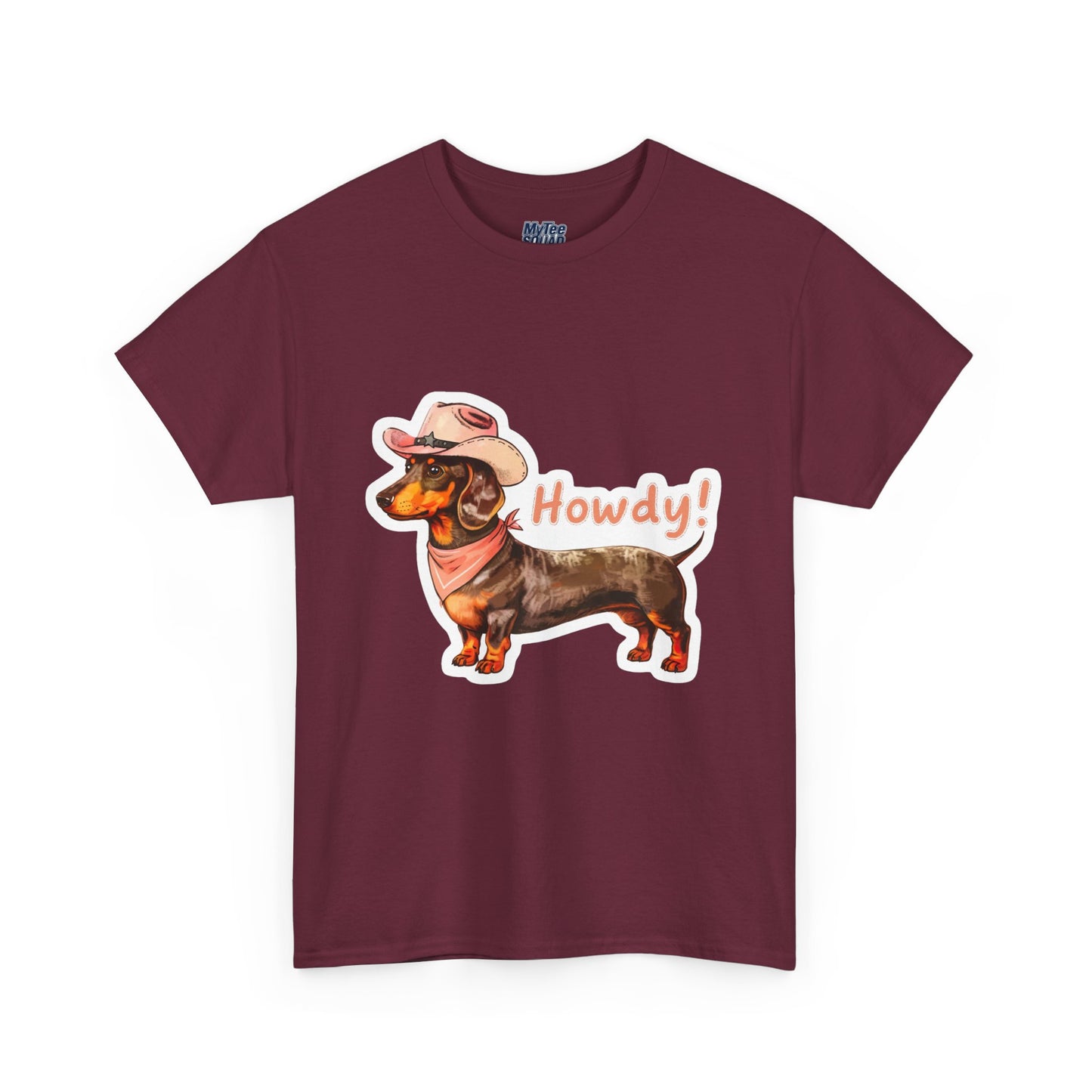 Dachshund Howdy Unisex T-Shirt – Southern Charm For Pup Fans