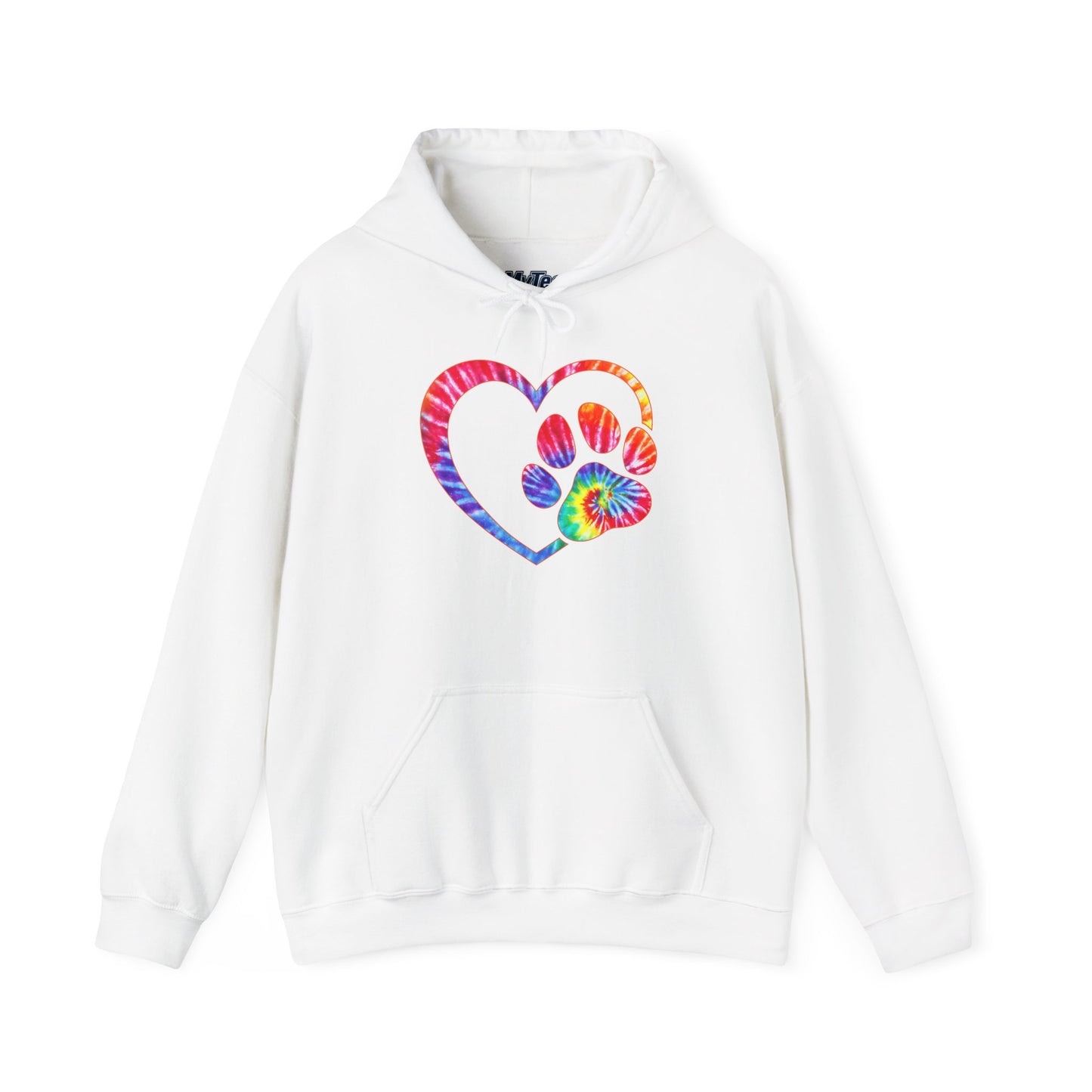 Paw Love Tie-Dye Hoodie – Wear Your Heart In Color