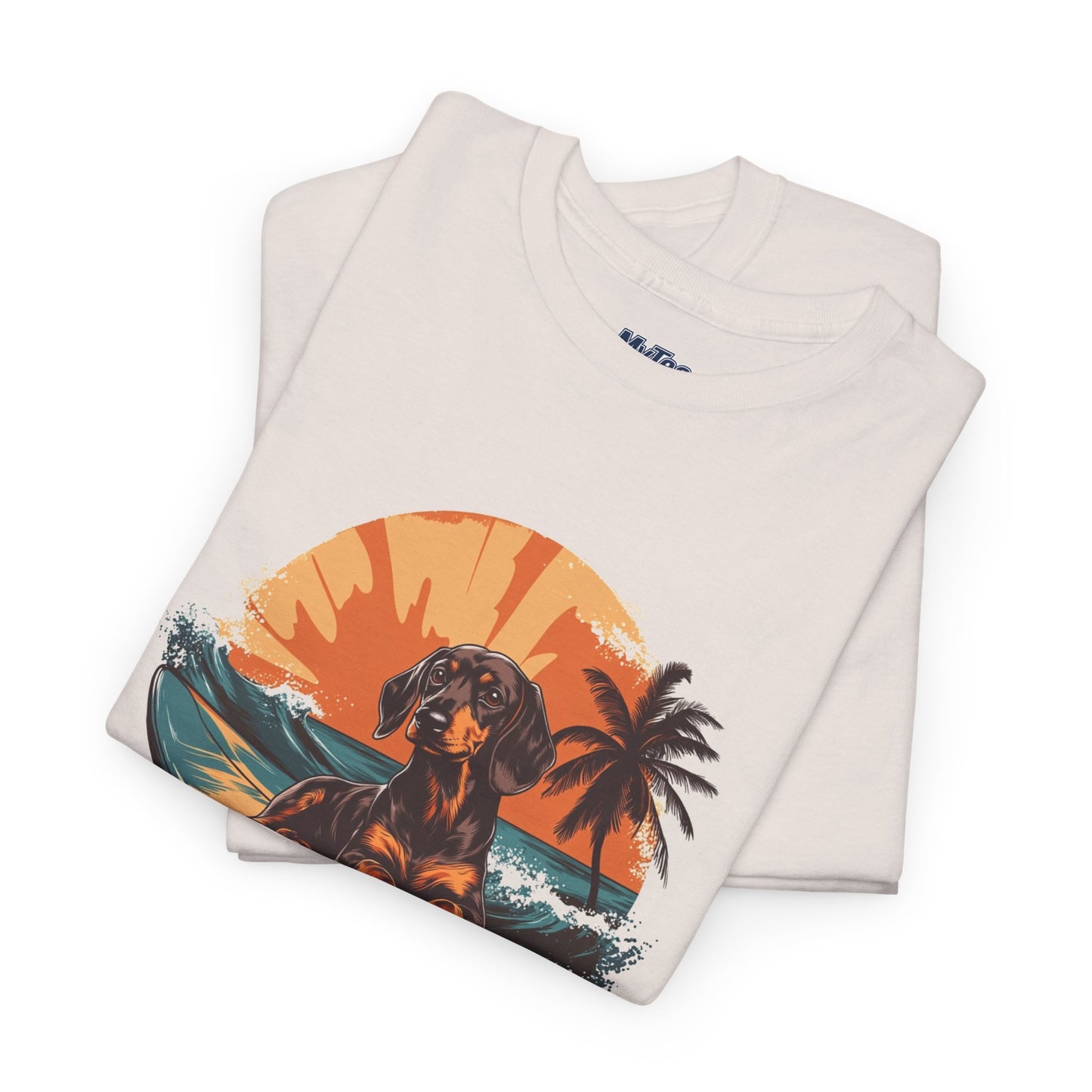 Dachshund Beach Vibes T-Shirt – Chill Summer Dog Style
