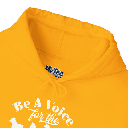 Be A Voice  For The Voiceless Unisex Hoodie – Animal Rescue Awareness