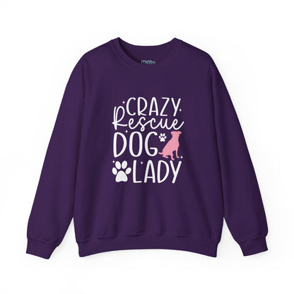 Crazy Rescue Dog Lady Sweatshirt | Dog Mom Crewneck