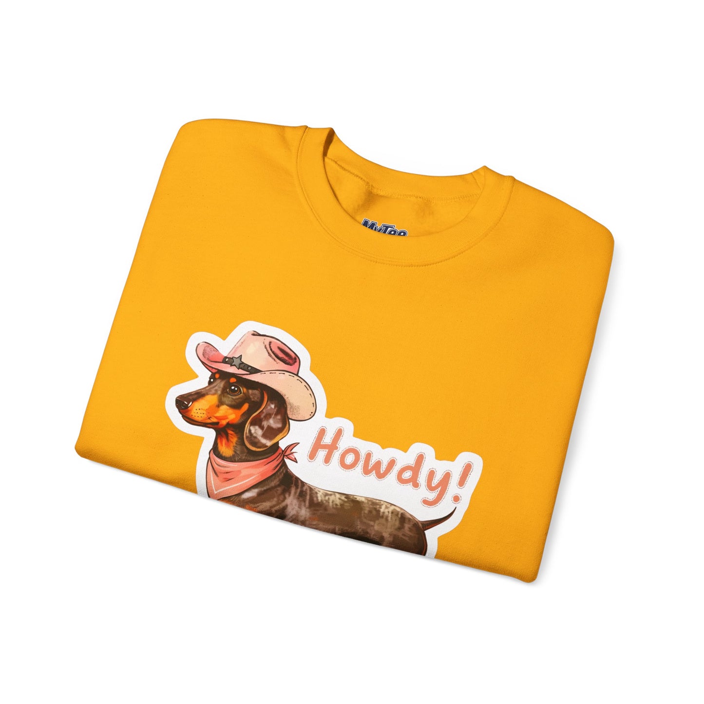Dachshund Howdy Unisex Sweatshirt – Cozy Western Pup Pullover