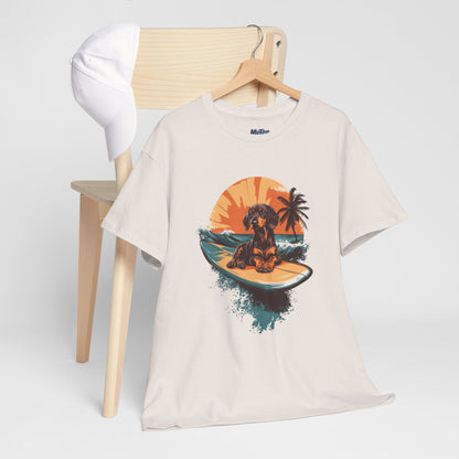 Dachshund Beach Vibes T-Shirt – Chill Summer Dog Style