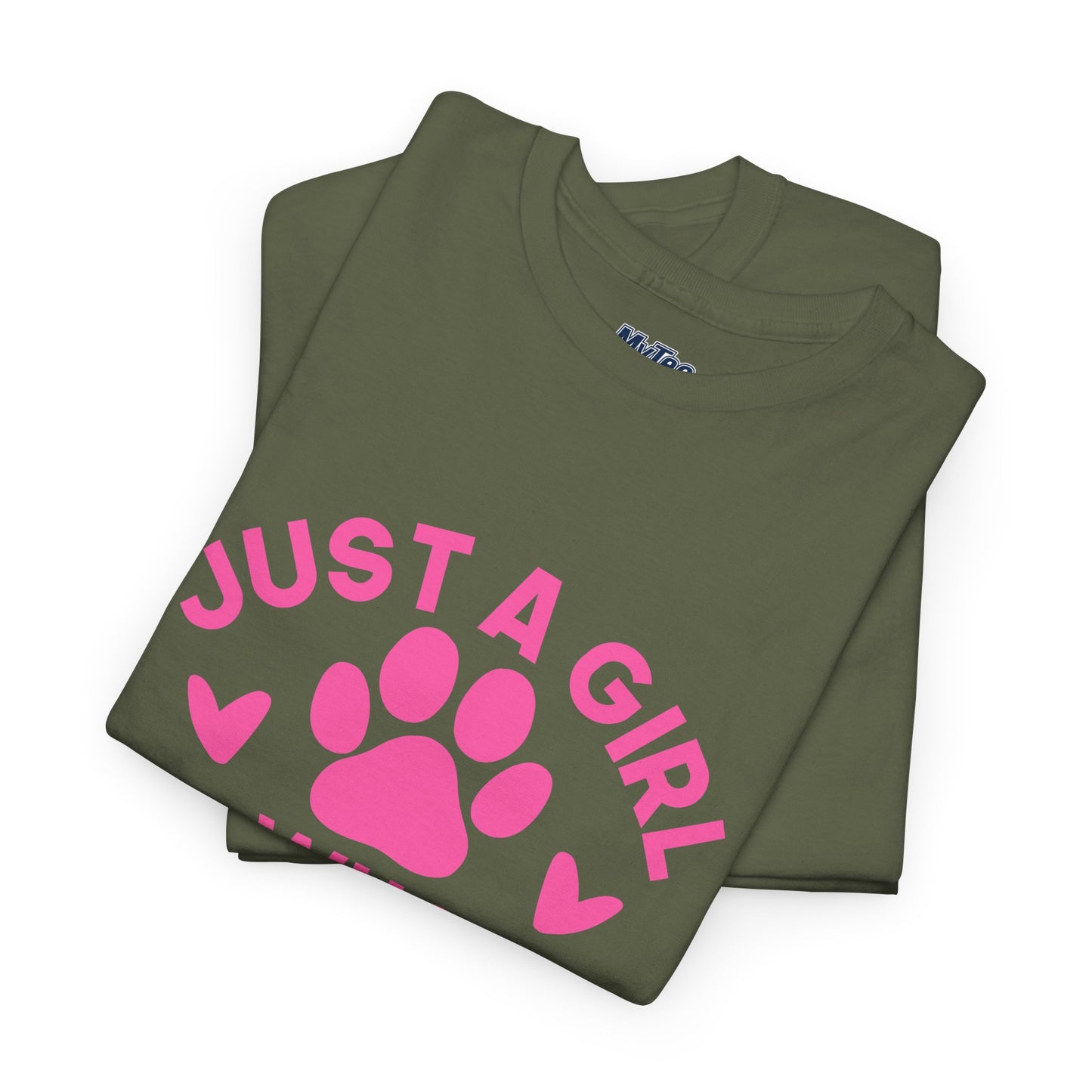 Just a Girl Who Loves Dogs T-Shirt - Cute Pet Lover Tee