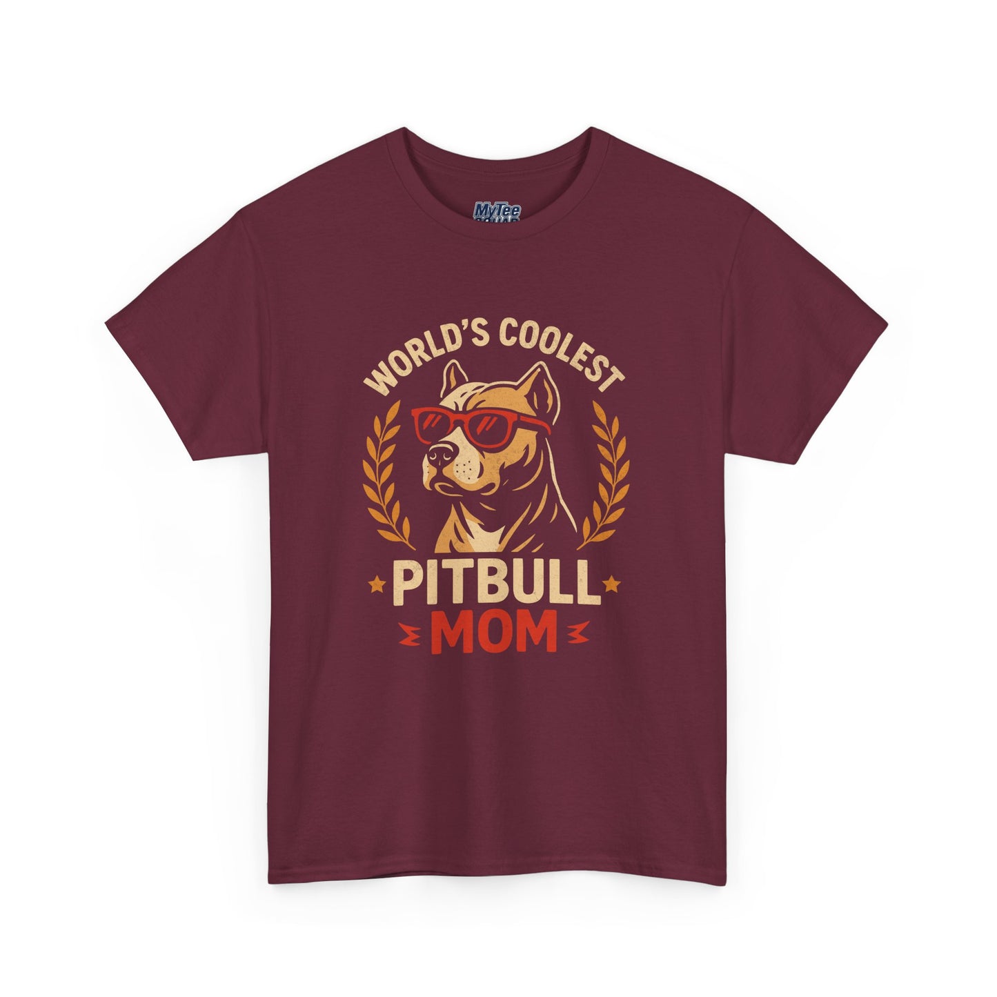 World's Coolest Pitbull Mom T-Shirt | Gift For Dog Mom