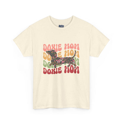 Doxie Mom Retro T-Shirt – Colorful Dog Mom Graphic Tee