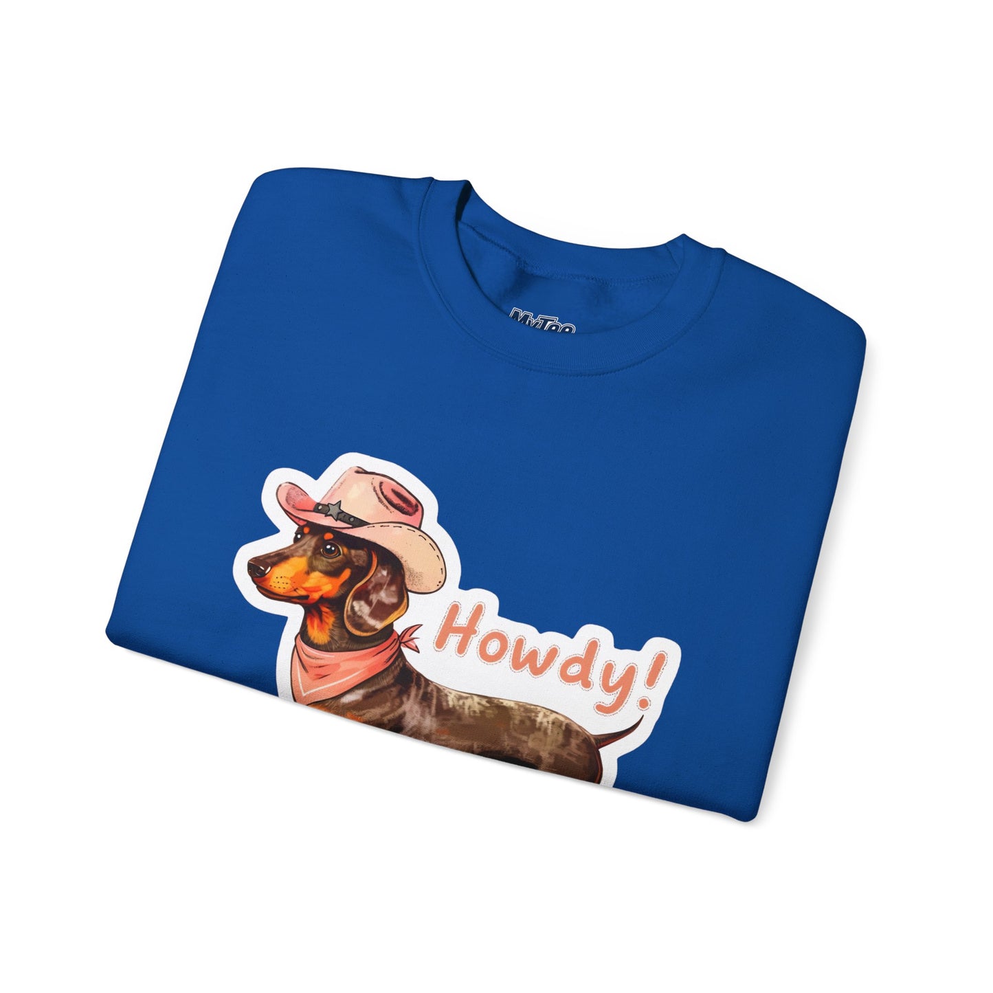 Dachshund Howdy Unisex Sweatshirt – Cozy Western Pup Pullover
