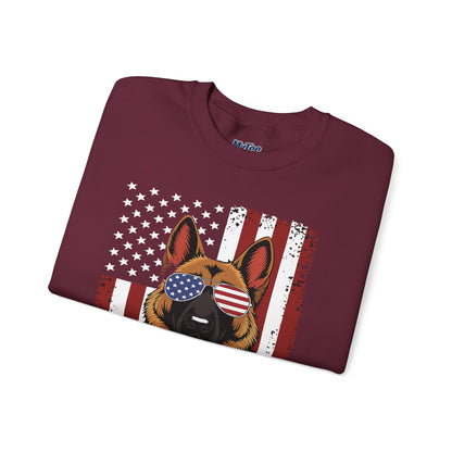 Patriotic German Shephard Dog Unisex Sweatshirt