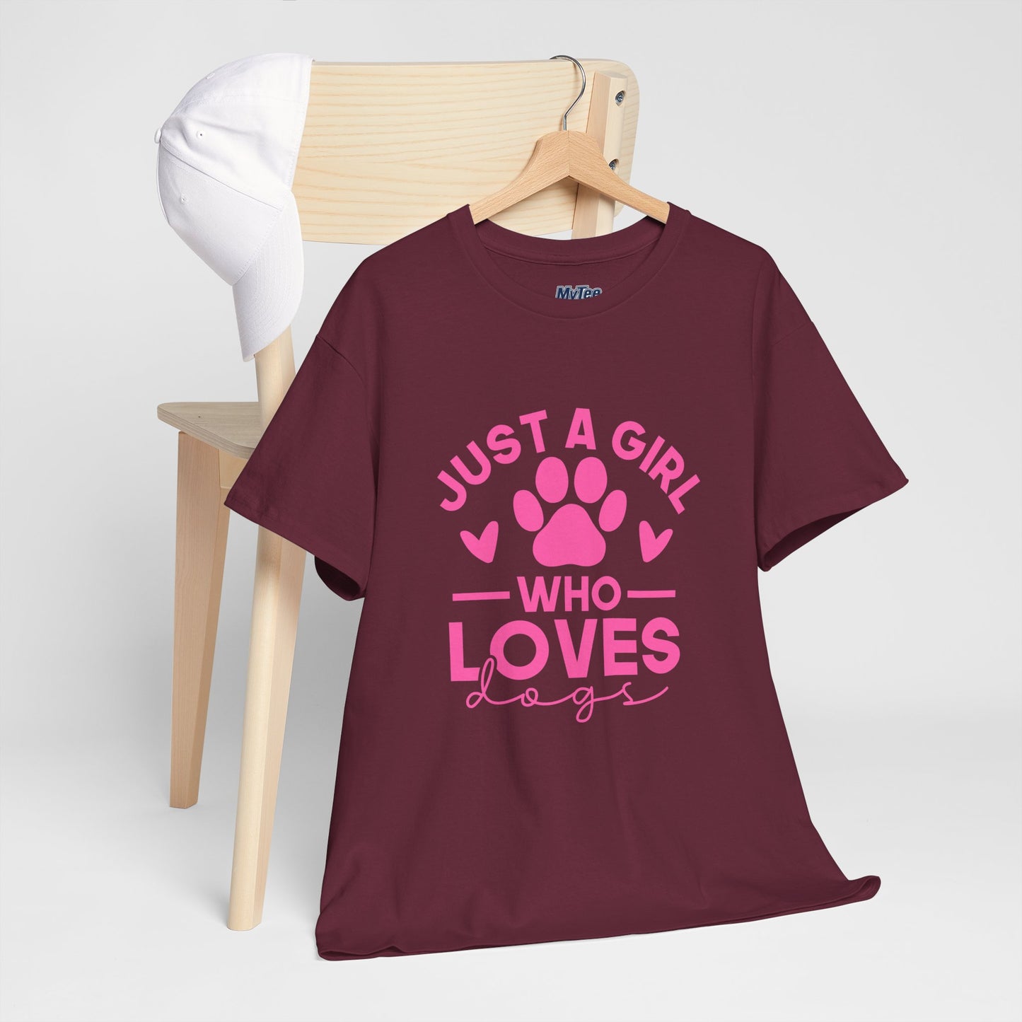 Just a Girl Who Loves Dogs T-Shirt - Cute Pet Lover Tee