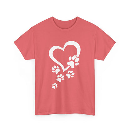 Heart With Paw Print Love T-shirt