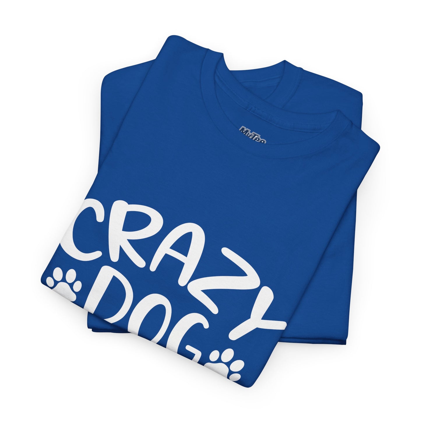 Crazy Dog Lady Heavy Cotton T-Shirt | Best Gift For Dog Mom