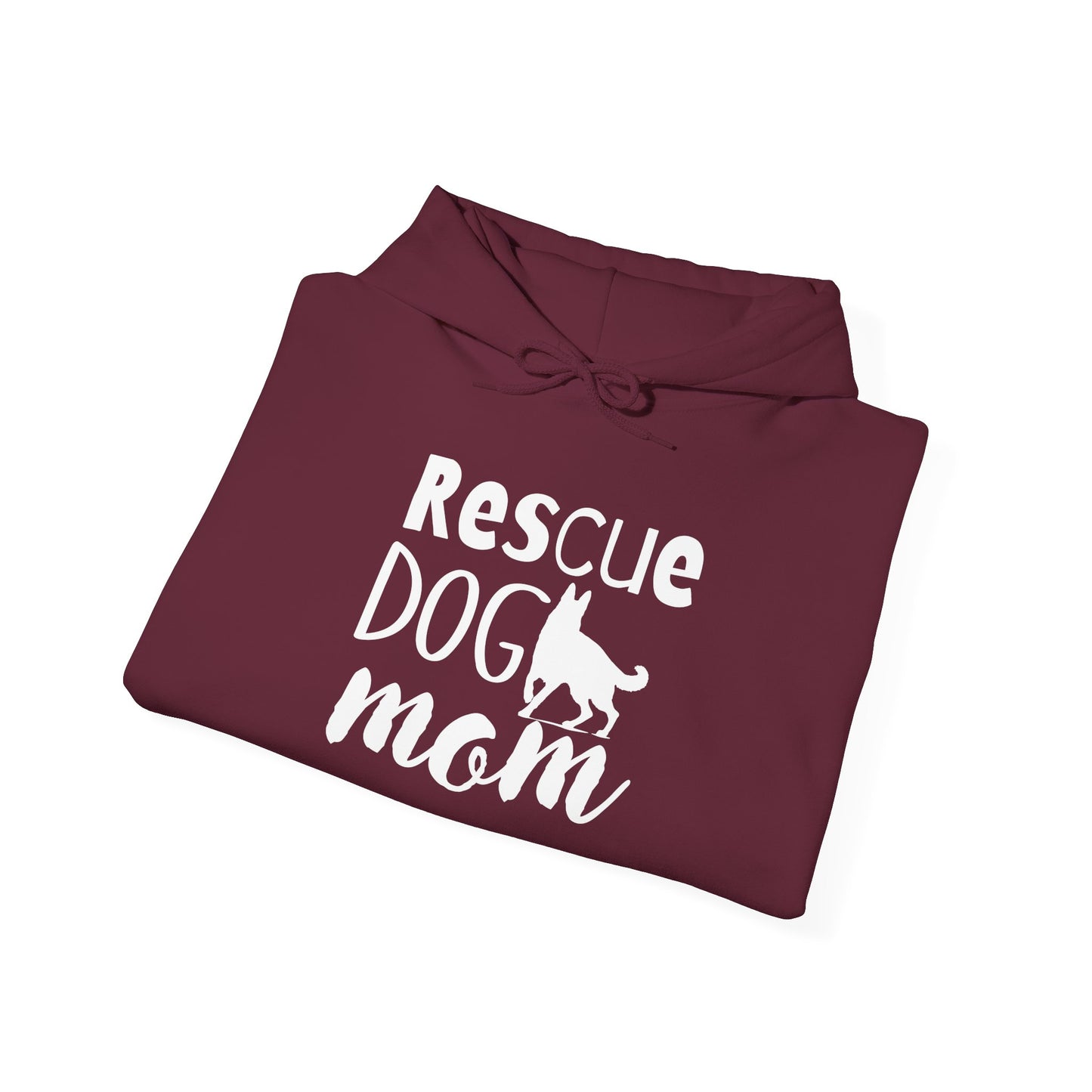 'Rescue Dog Mom Hoodie' - Cozy Sweatshirt for Pet Lover Mommies