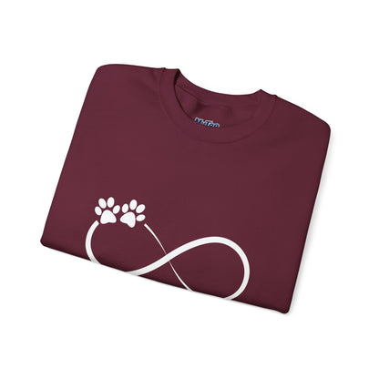 Infinity Paw Print Hoodie - Warm & Minimalist