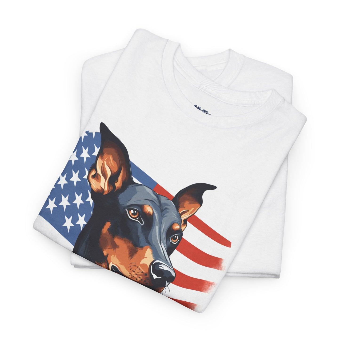 Patriotic Doberman Pinscher Unisex T-Shirt