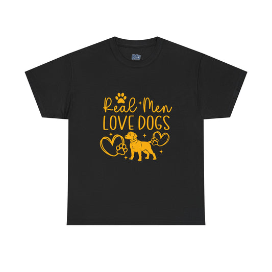 Real Men Love Dogs Cotton T-Shirts | Dog Lover