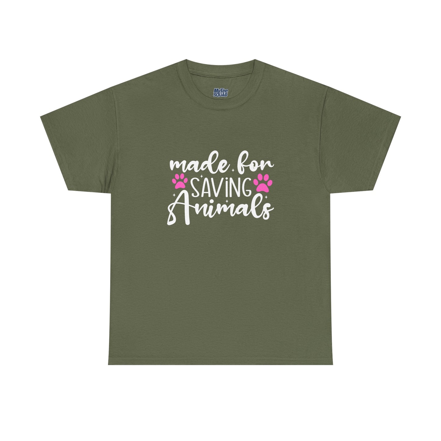 Made For Saving Animals Unisex Cotton T-Shirt | Dog Lover