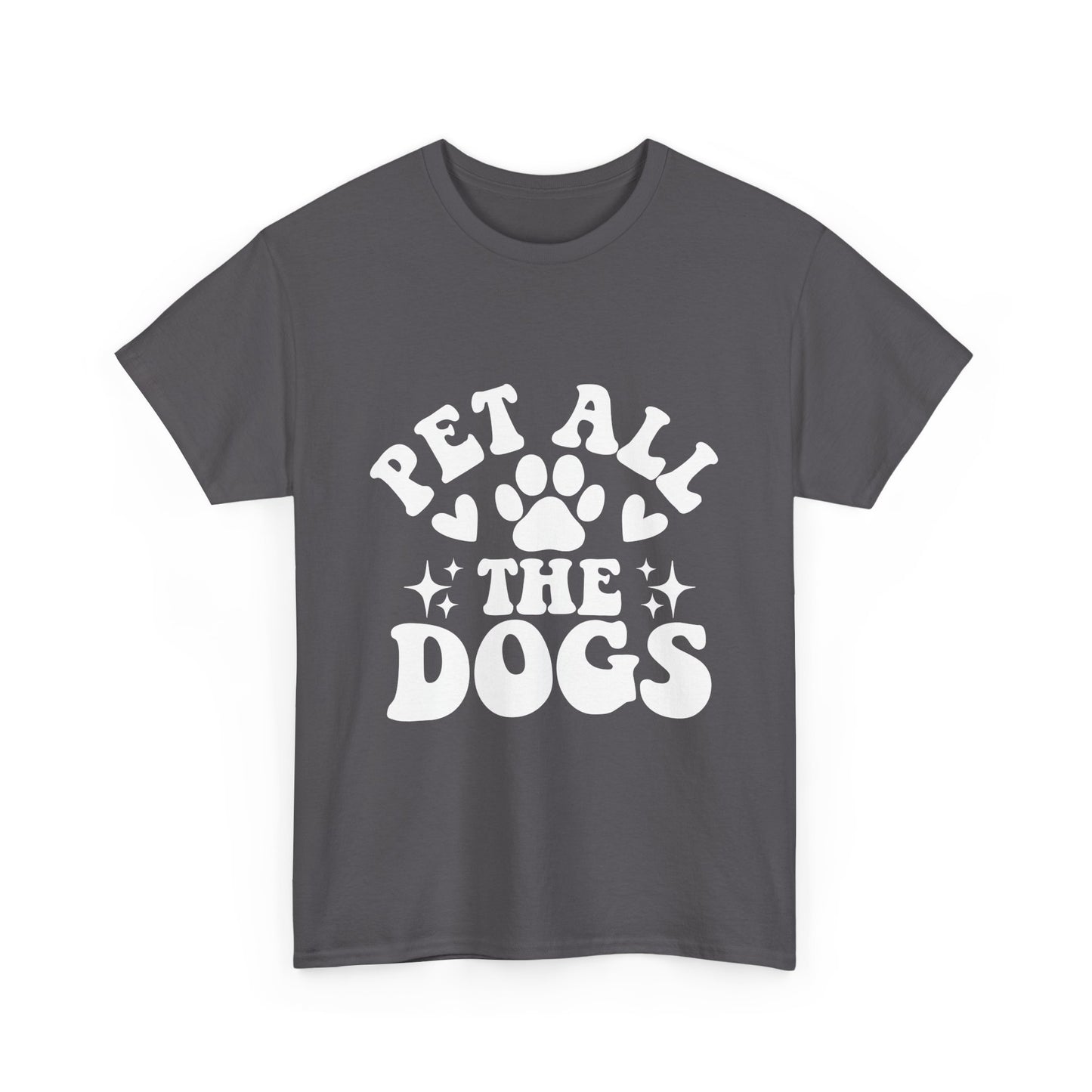 Pet All the Dogs Cotton T-Shirt, Dog Lover Tee