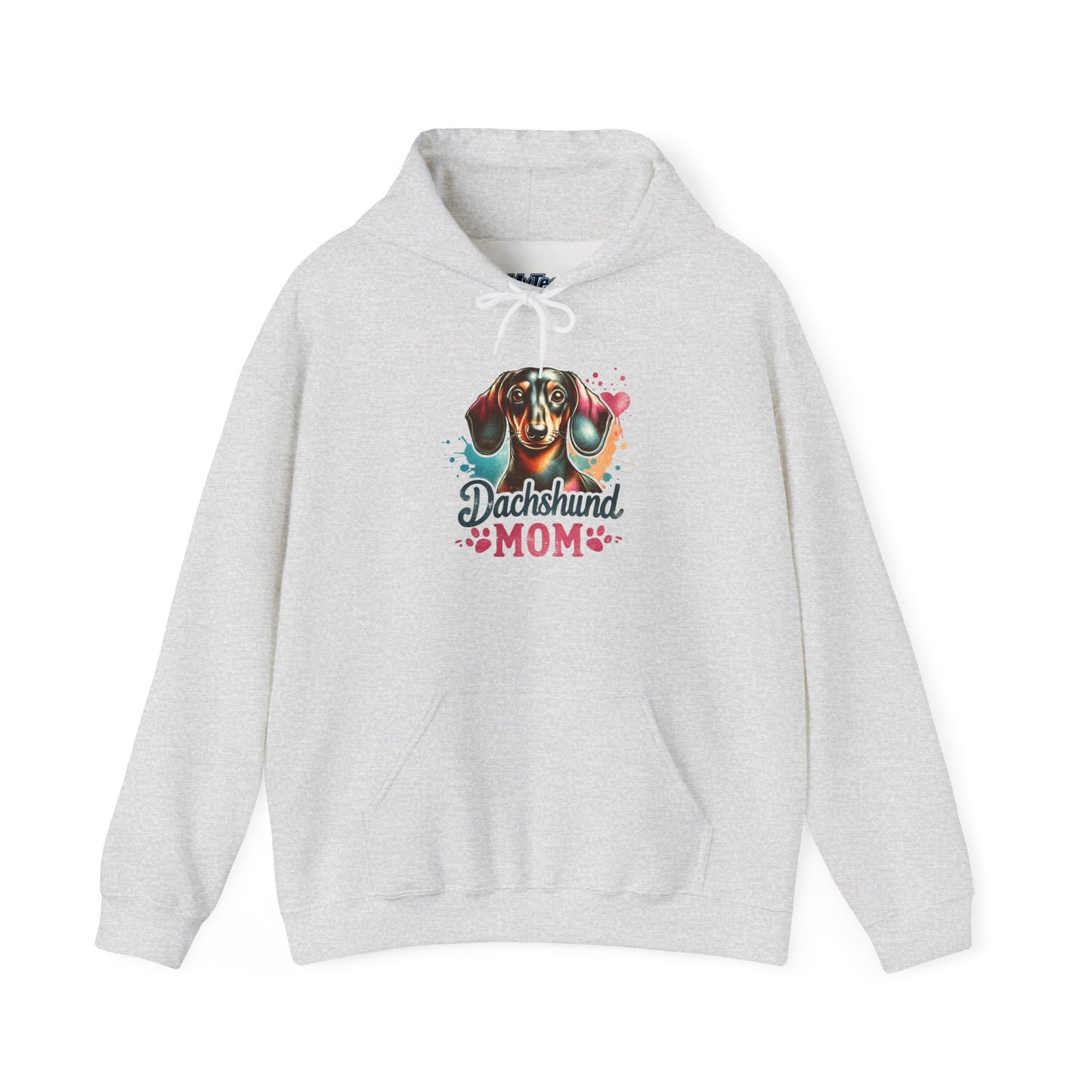 Funky Dachshund Mom Hoodie – Bright Graphic Dog Tee