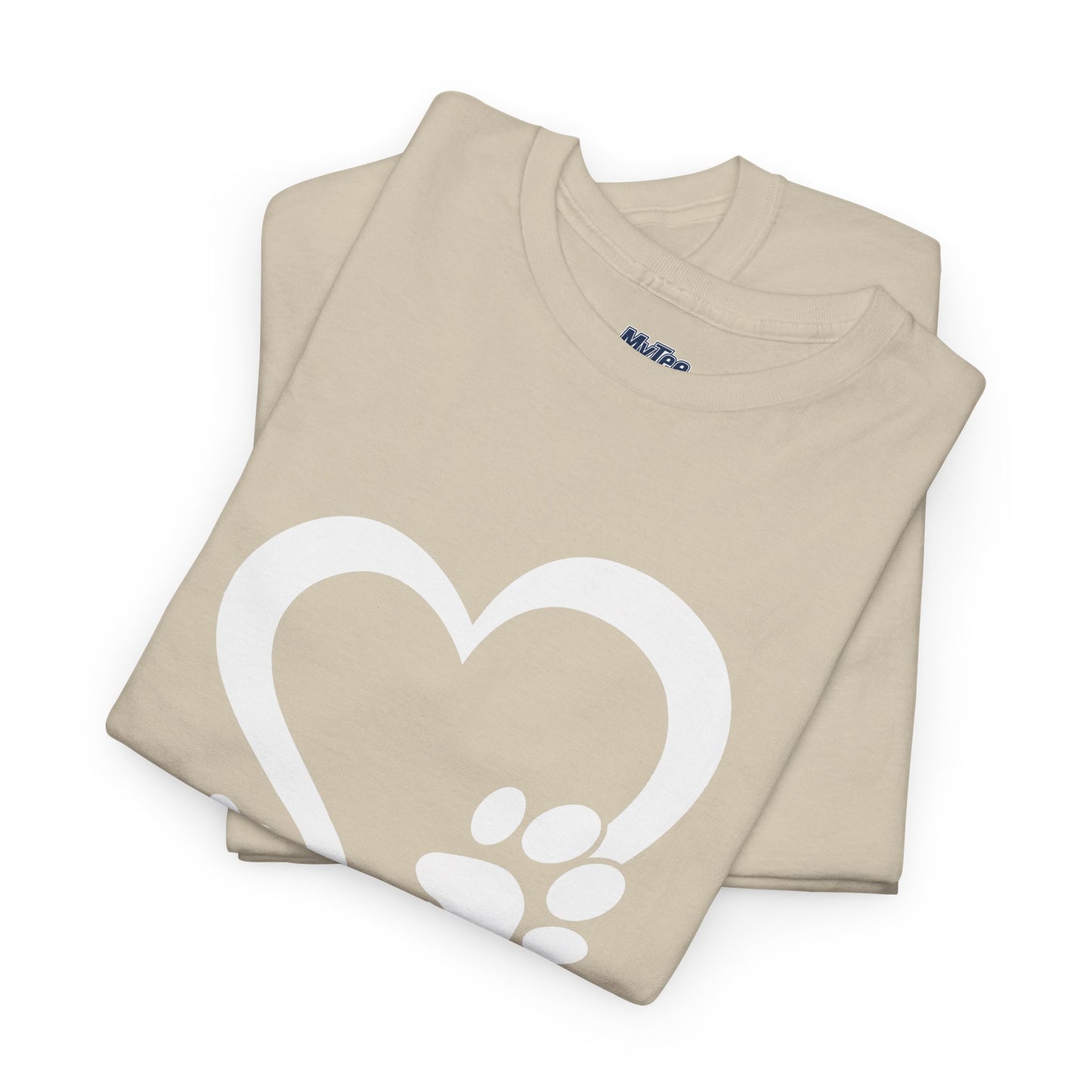 Heart With Paw Print Love T-shirt