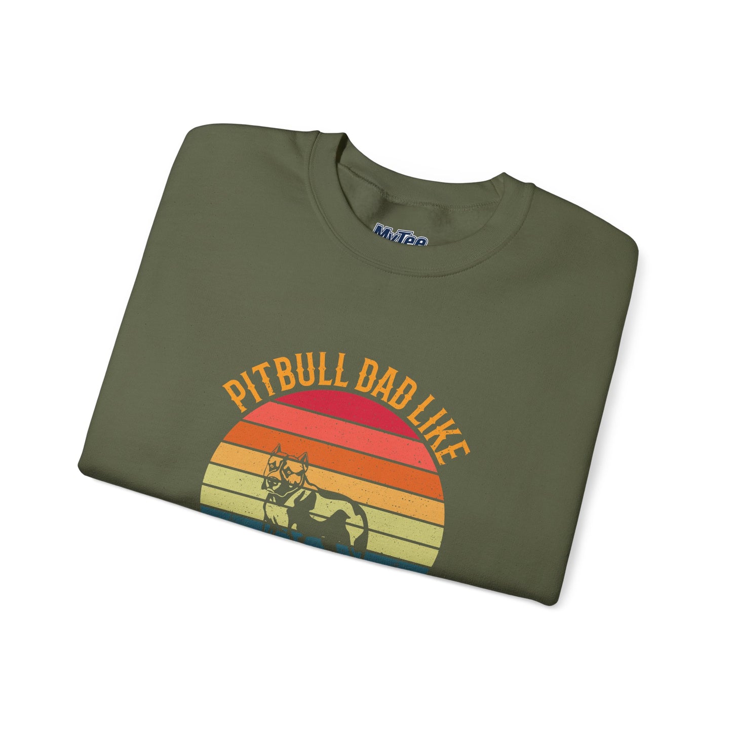 Pitbull Dad Like A Regular Dad But Cooler Sweatshirt