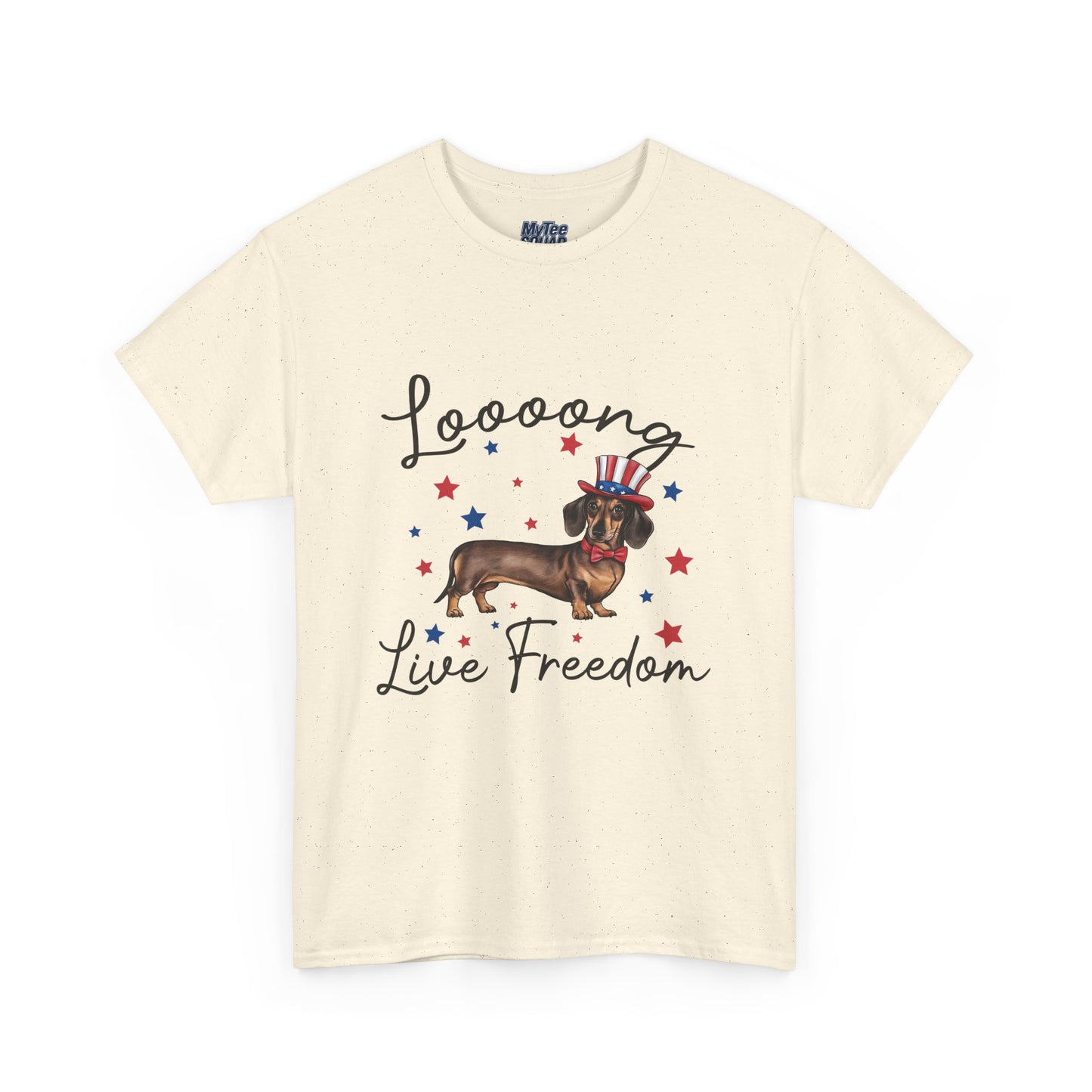 Patriotic Dachshund Loooong Live Freedom Unisex T-Shirt