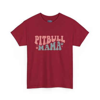 Pitbull Mama Tee – Cute Casual Shirt for Dog Moms & Pet Lovers