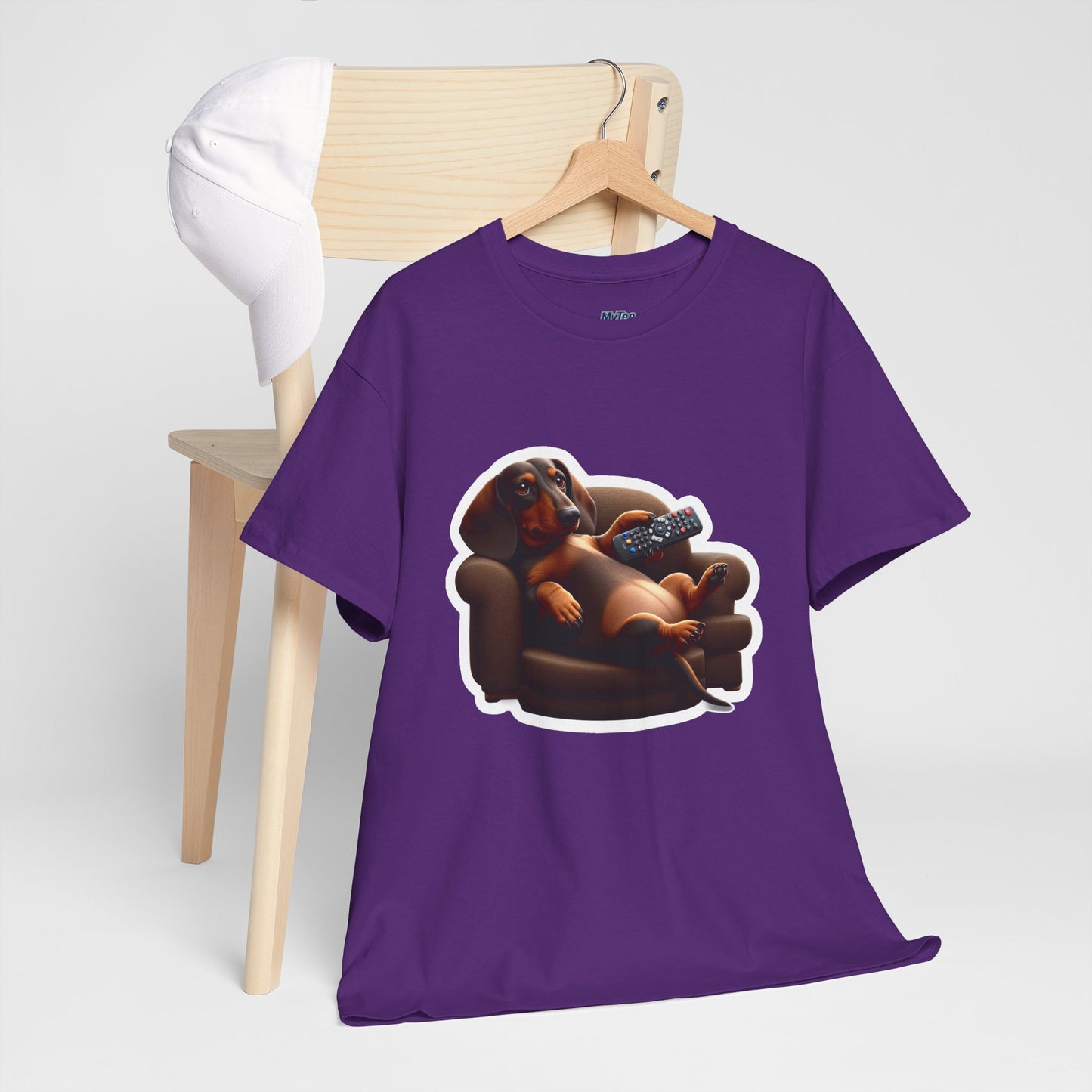 Dachshund Chill Mode Tee – Remote In Paw, Stress-Free Style