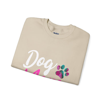 Snug Life: Dog Mom Edition – Graphic Crewneck Sweatshirt